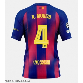 Billige Fotballdrakt Barcelona Ronald Araujo #4 Replika Hjemmedrakt 2025-26 Kortermet